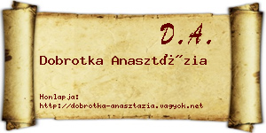 Dobrotka Anasztázia névjegykártya